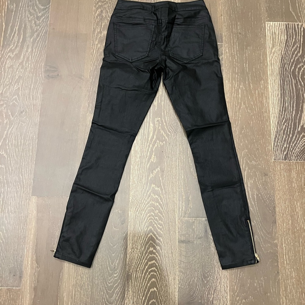 Faux leather pants